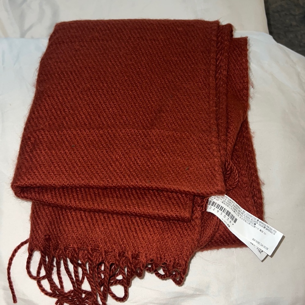 F21 burnt orange scarf